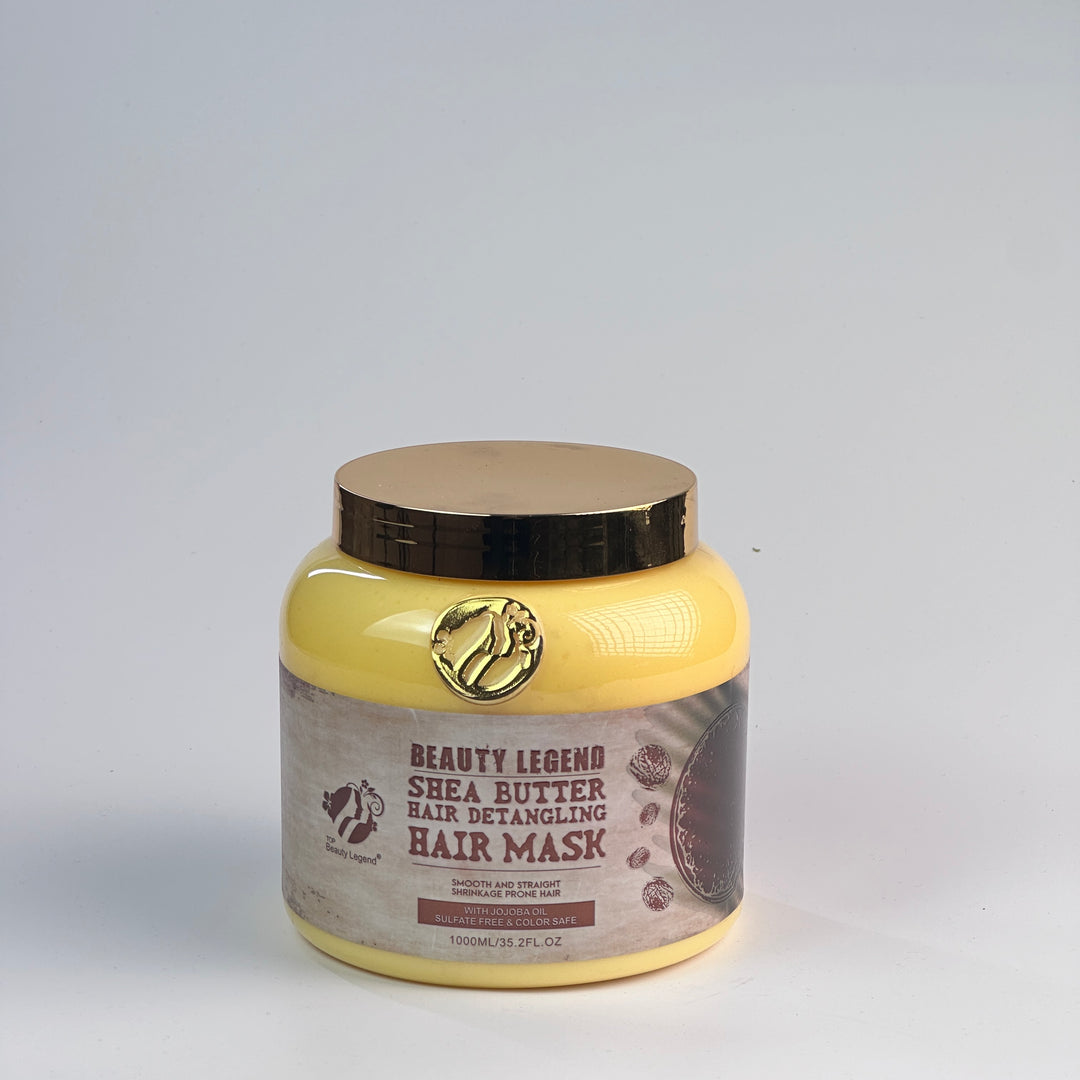Top Beauty Legend Shea Butter Hair Detangling Hair Mask - 1000ml | اسطورة الجمال ماسك لفك تشابك الشعر بزبدة الشيا - 1000 مل