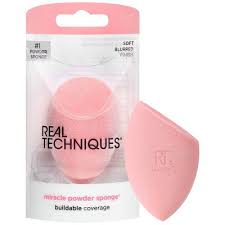 Real Techniques Miracle Powder Makeup Sponge | ريل تكنيك اسفنجة مكياج