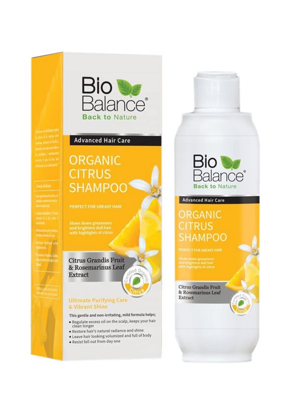 Bio balance Citrus Shampoo - 330ml |بايو بالانس شامبو للشعر الدهني والقشرة بالحمضيات - 330 مل