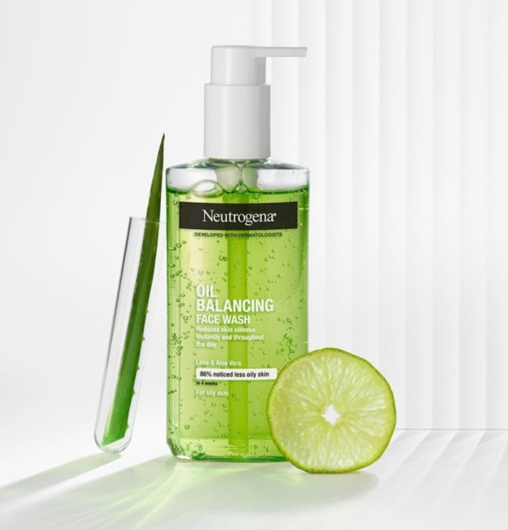 Neutrogena Oil Balancing Facial Wash with Lime - 150ml | نيتروجينا غسول للوجه للبشرة الدهنية - 150 مل
