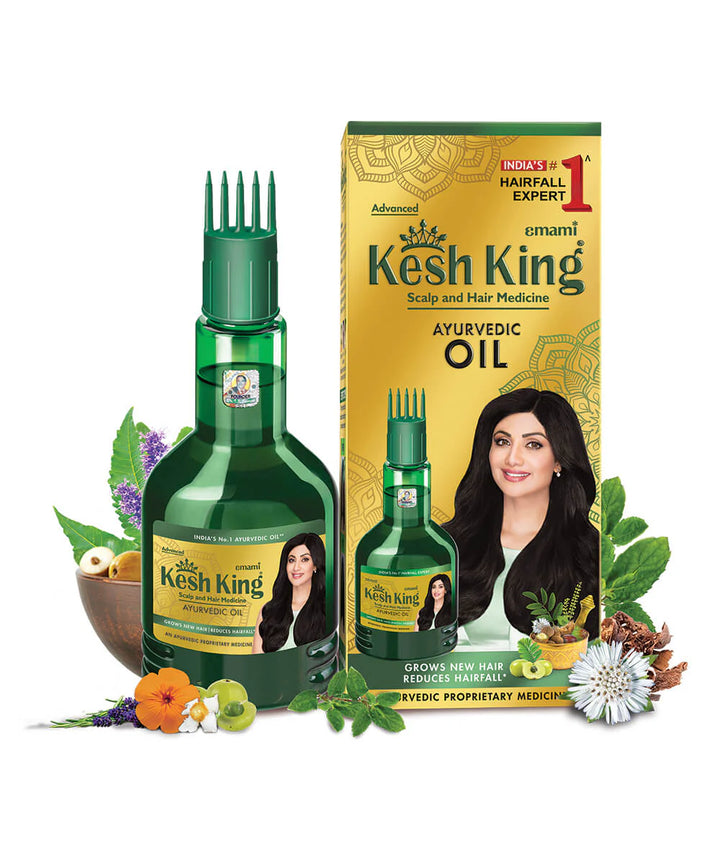 Kesh King Ayurvedic Scalp And Hair Oil - 100ml | كيشغ كينغ زيت الأيورفيدا لفروة الرأس والشعر - 100 مل