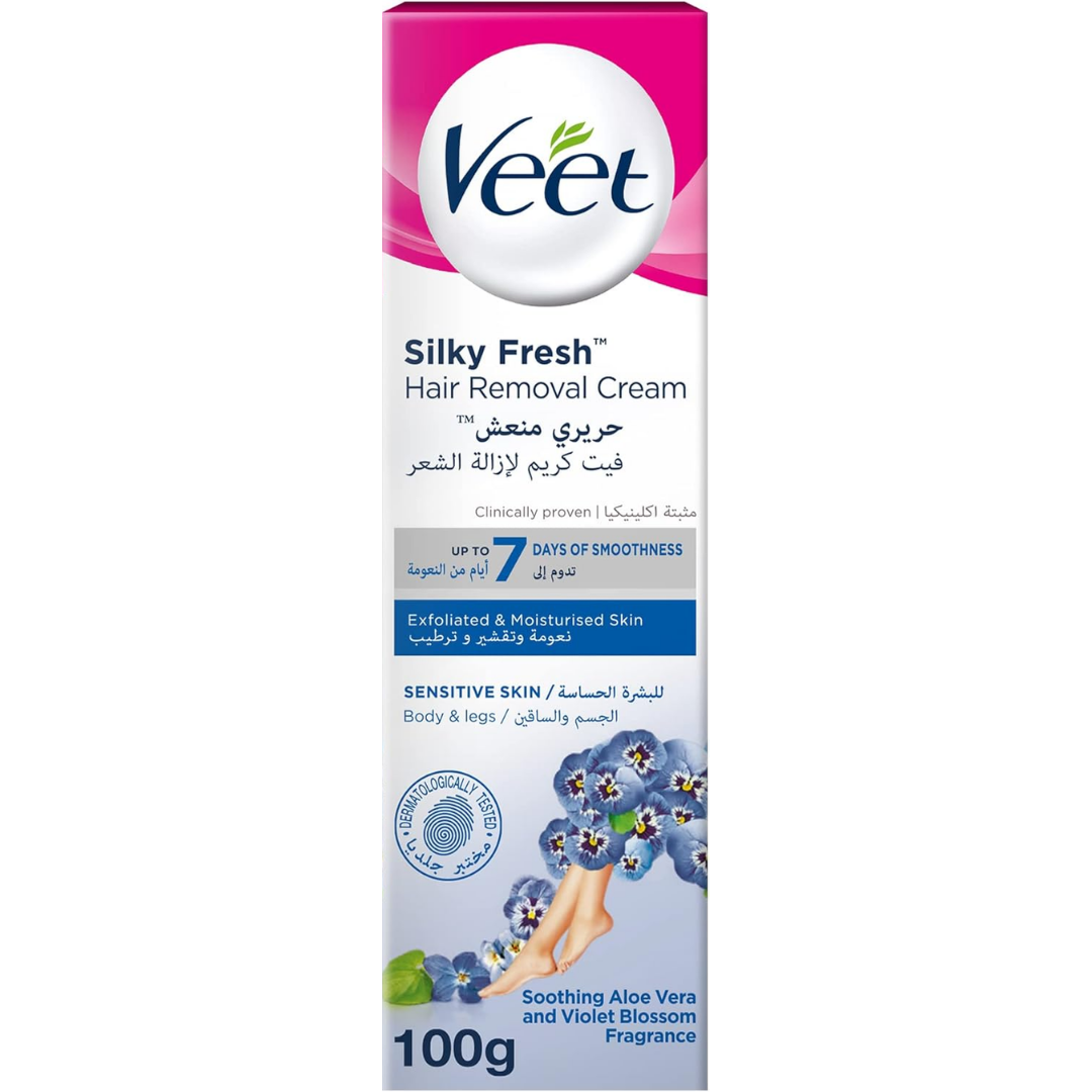 Veet Silky Fresh Hair Removal Cream - 100g | فيت كريم ازالة الشعر - 100 غ