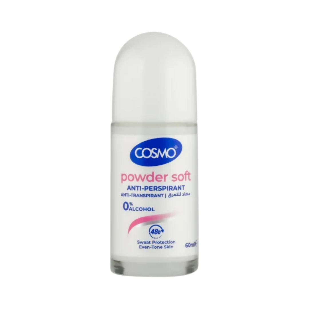 COSMO 0% Alcohol Anti-Perspirant 48h - 60ml | كوزمو مزيل تعرق رول اون 0% كحول - 60 مل