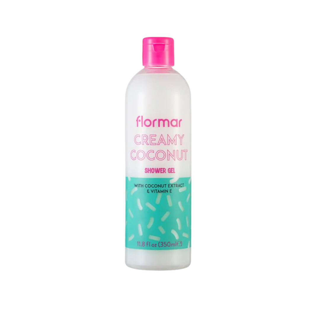 Flormar Shower Gel Creamy Coconut - 350ml | فلورمار جل استحمام كريمي بجوز الهند 350 مل