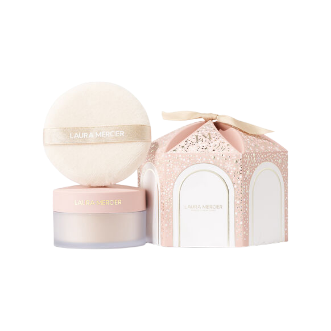 Laura Mercier Translucent Loose Setting Powder & Puff - 29g | لورا ميرسير لوس باودر مع اسفنجة - 29 غ