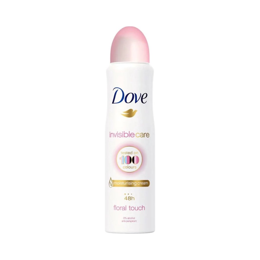 Dove Moisturising Cream Invisible Care Floral Touch 48H - 250ml | دوف بخاخ مزيل تعرق فلورال تاتش - 250 مل