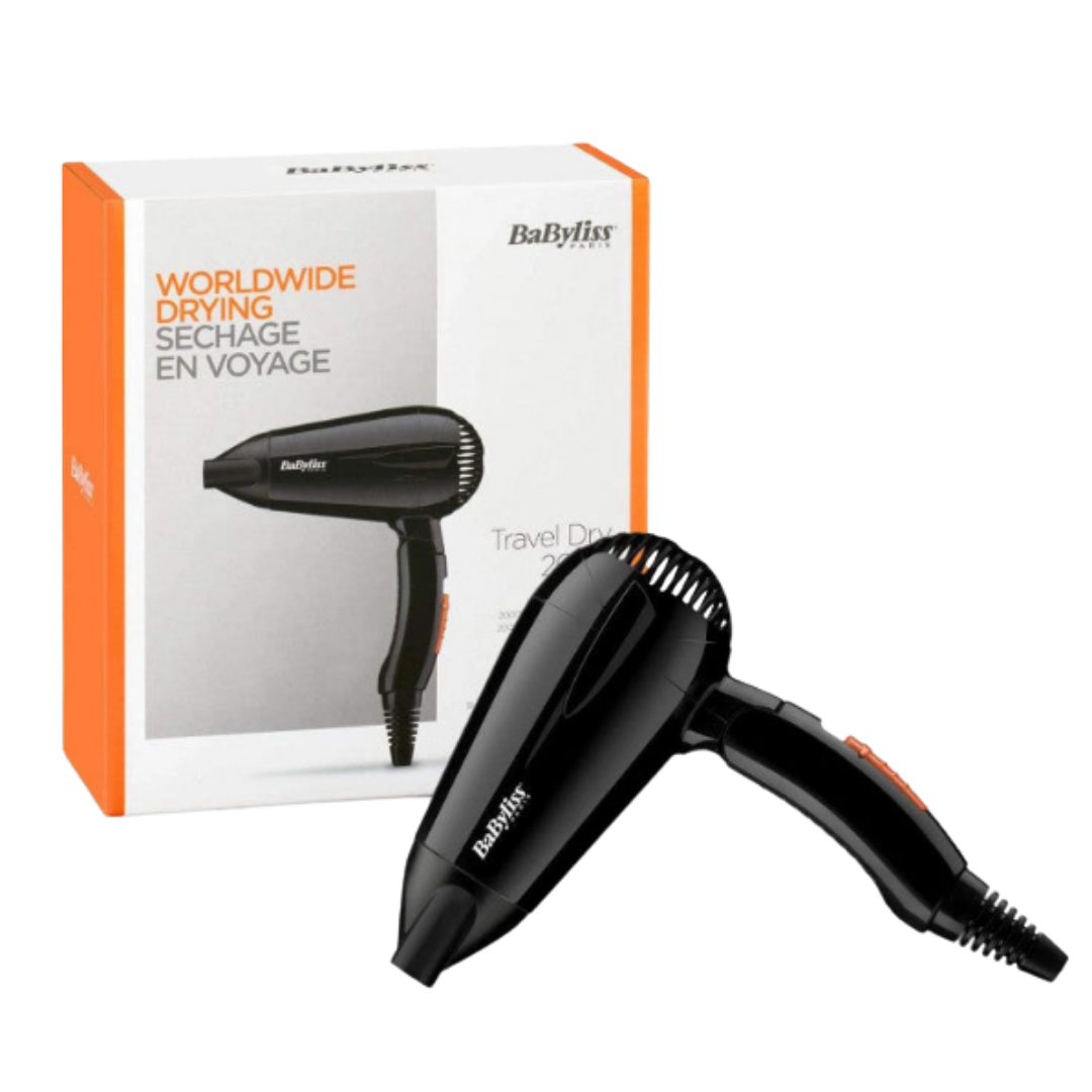 BaByliss Travel Dry - 2000 V | بيبي ليس مجفف الشعر للسفر - 2000 واط