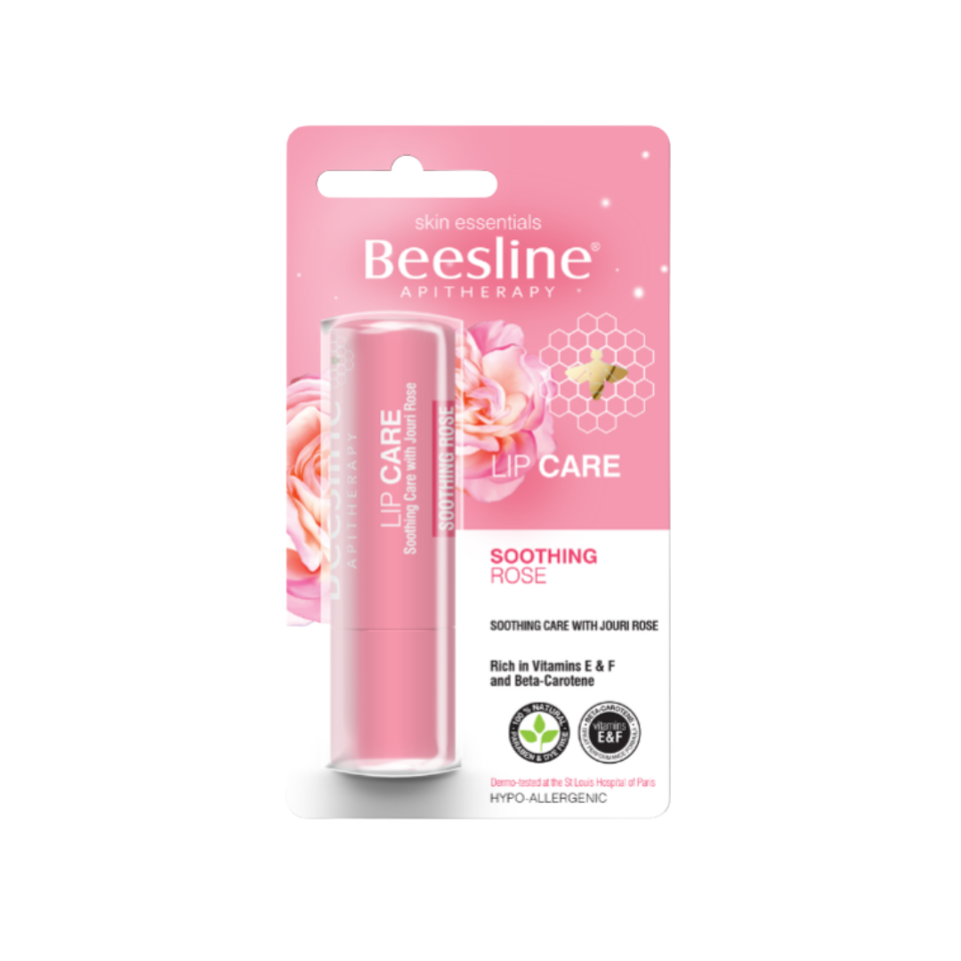 Beesline Jouri Rose Lip Care Soothing - 4g | بيزلين مرطب شفاه - 4 غرام