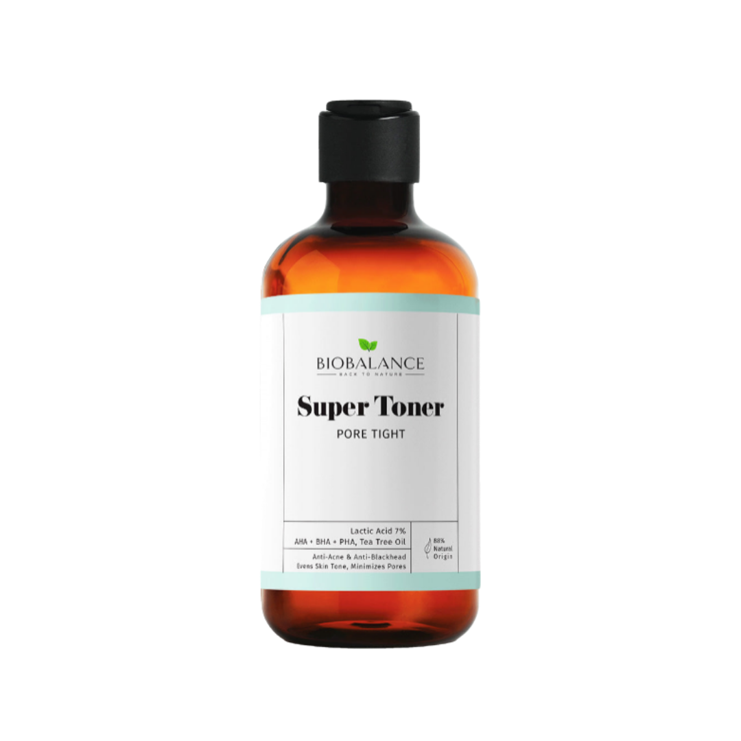 Bio Balance Super Toner Pore Tight Anti-Acne and Uniform for Minimizing Pores Mixed-Oily Skin - 250 ml | بايو بالانس تونر للبشرة الدهنية مضاد لحب الشباب والمسام - 250 مل