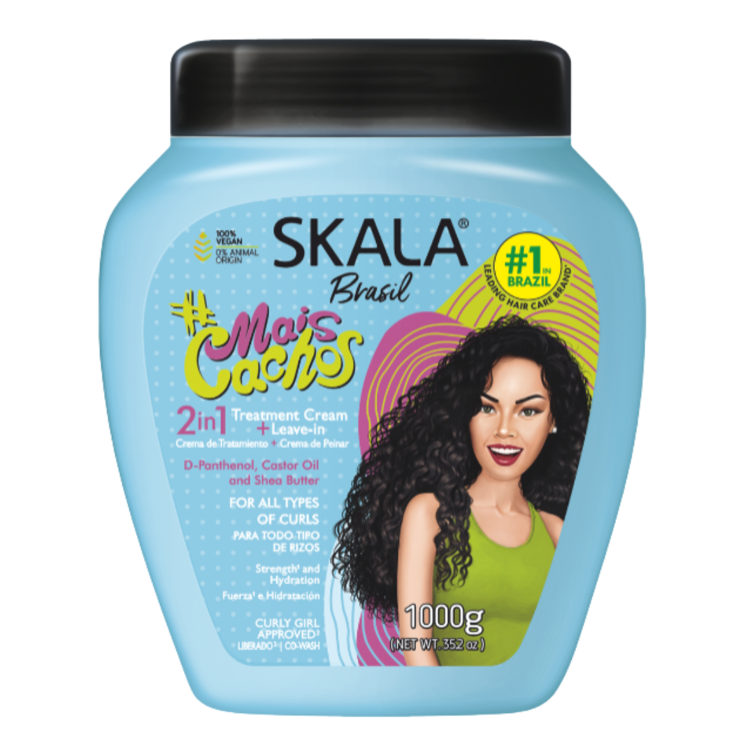 Skala Mais Cachos 2 in 1 Creme - 1000g | سكالا ماسك للشعر الكيرلي 2 ب1 - 1000 غرام