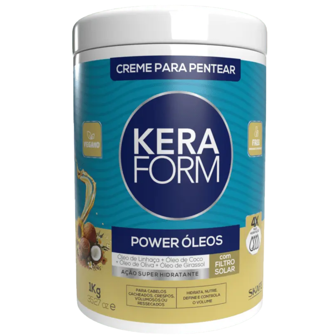 SKAFE Brushing Cream Power Oils - 1kg | سكاف كريم تصفيف الشعر الغني بالزيوت - 1 كيلو