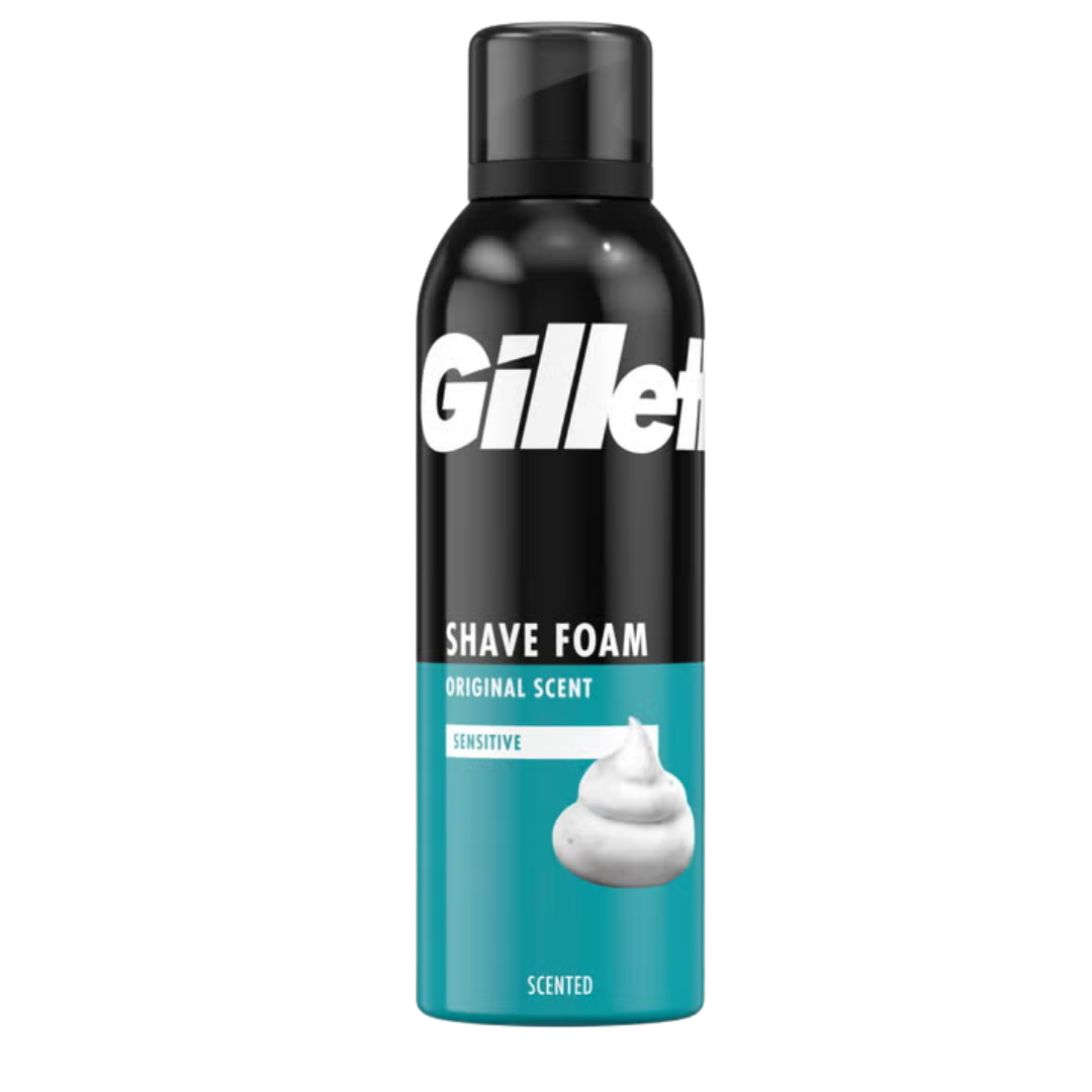 Gillette Shave Foam Sensitive - 200ml | جيليت موس حلاقة للبشرة الحساسة - 200 مل