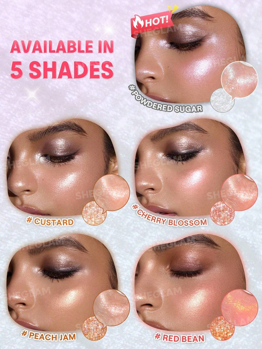 SHEGLAM Glowchi Bouncy Highlighter - 9.5g| شيغلام هايلايتر باونس  -9.5 غرام