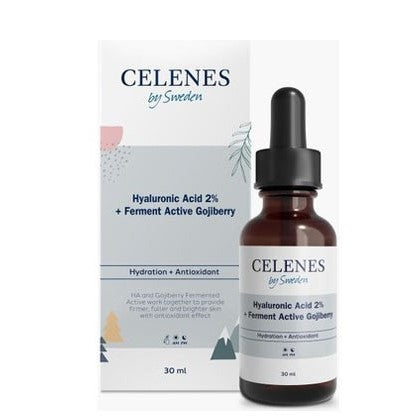 Celenes Hyaluronic Acid 2% + Ferment Active Gojiberry  - 30ml  | سيلينس سيروم مرطب مع هيالورونيك أسيد - 30 مل