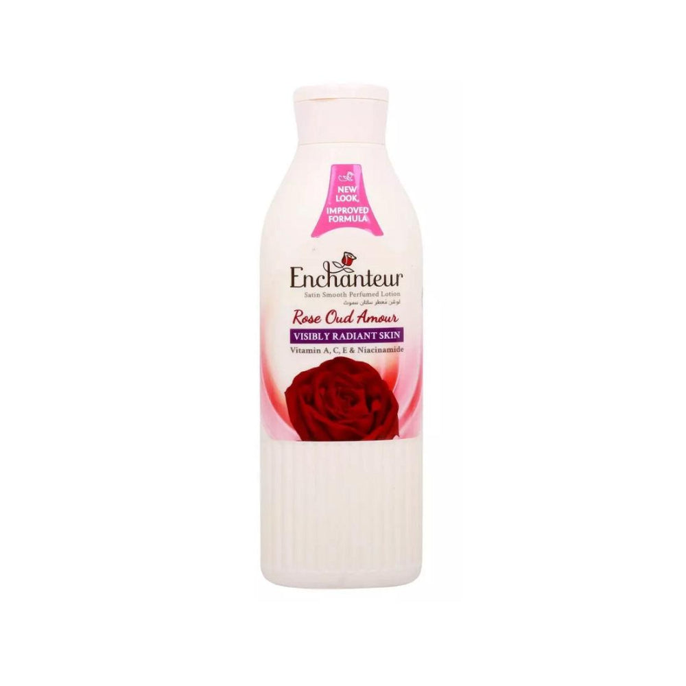 Enchanteur Lotion Visibly Radiant Skin Rose Oud Amous - 250ml | انشانتر لوشن للجسم برائحة الورد - 250 مل
