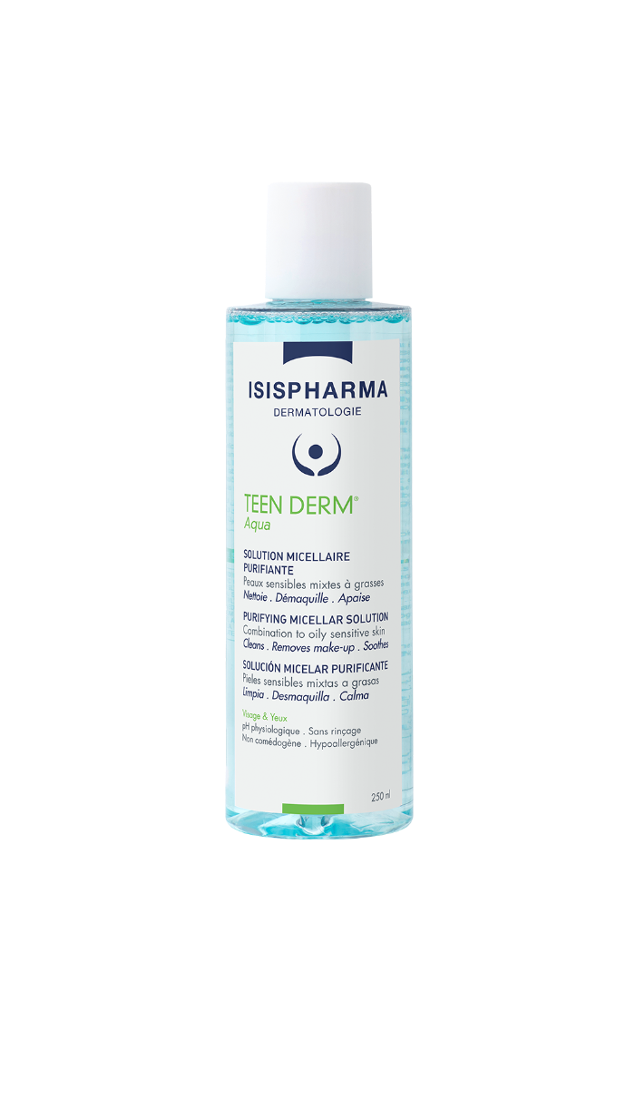 ISIS PHARMA TEEN DERM AQUA MICLLAR - 250 ML | ايزيس فارما ماء ميسيلار - 250 مل