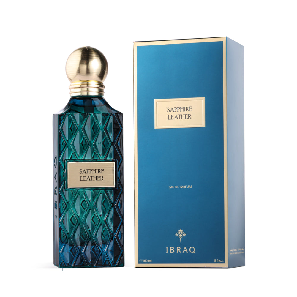 Ibrahim Al Qurashi Sapphire Leather- 150ml | ابراهيم القرشي عطر سلفر لذر للجنسين - 150 مل