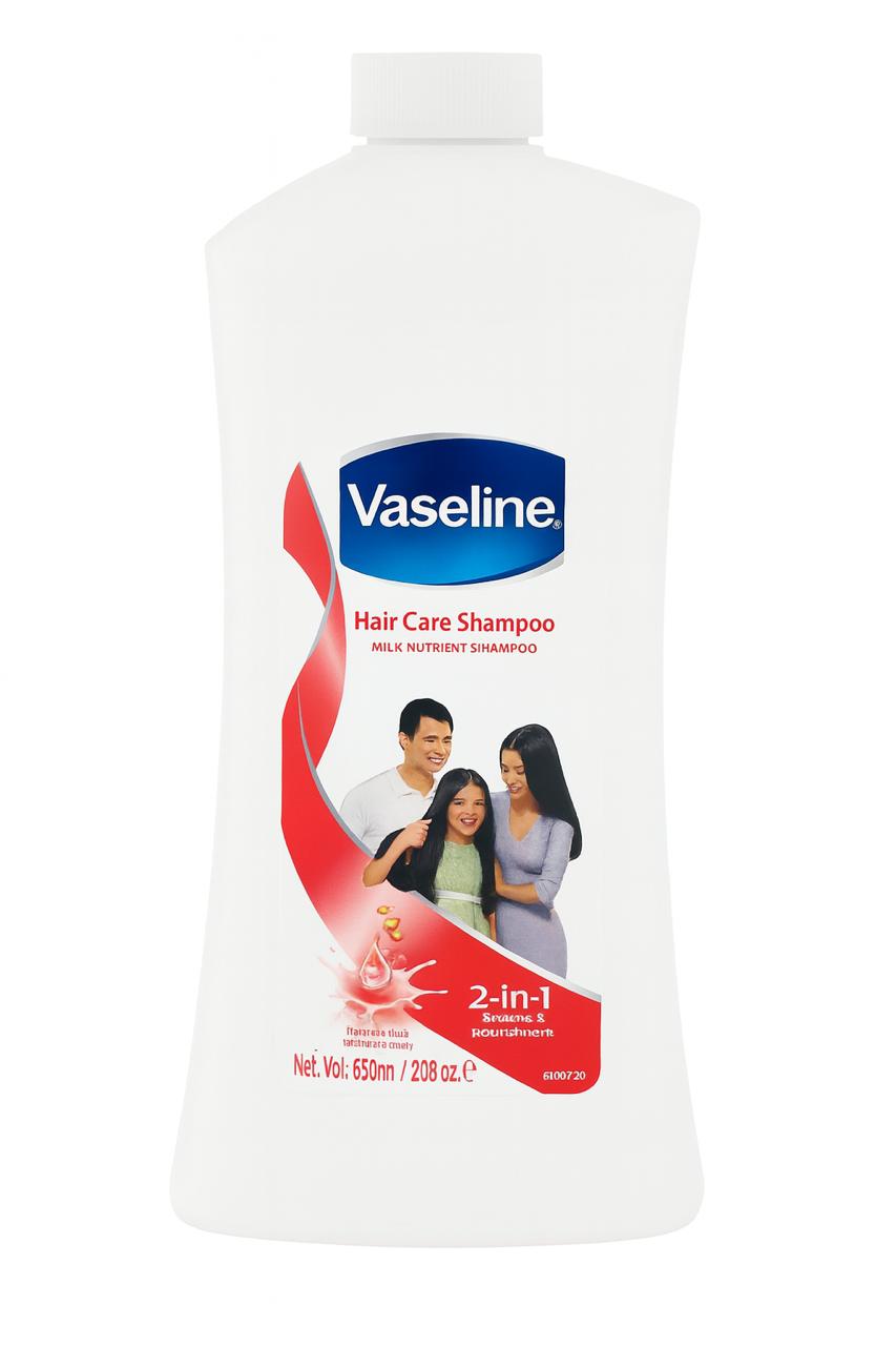 VASELINE Hair Care Shampoo Milk Nutrient - 650ml| فازلين شامبو بمغذيات الحليب -650 مل