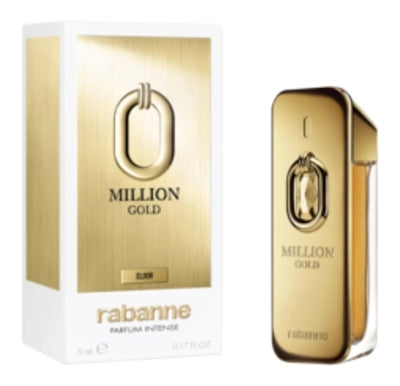 Million Gold Elixir Parfum Intense 5ml | عينة عطر باكو ربان 1 مليون غولد إكسير للرجال 5 مل