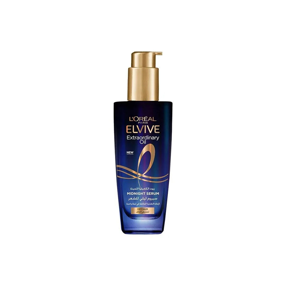 L’Oreal Elvive Extraordinary Oil Midnight Serum For Dry Hair - 100ml | لوريال سيروم ليلي للشعر الجاف - 100 مل