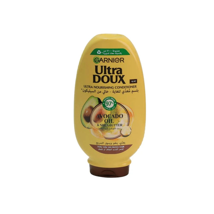 Garnier Ultra Doux Avocado Oil & Shea Butter Conditioner - 360ml | غارنييه بلسم زيت الأفوكادو و زبدة الشيا - 360 مل