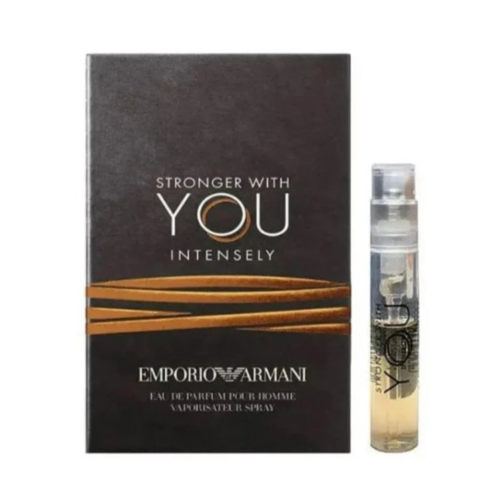 Giorgio Armani Sample Stronger With You INTENSE 1.2ml | جورجيو ارماني عينة عطر رجالي سترونك وذيو برفام انتينز - 1.2 مل