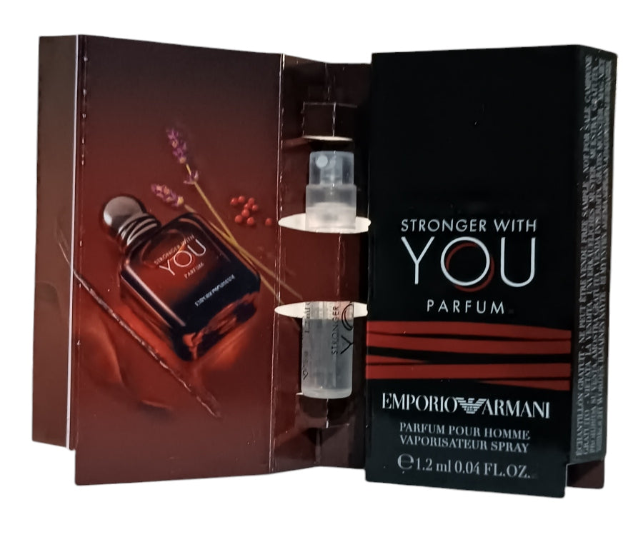 Giorgio Armani Sample Stronger with You PAARFUM - 1.2ml | جورجيو ارماني عينة عطر رجالي سترونك وذ يو برفان - 1.2 مل
