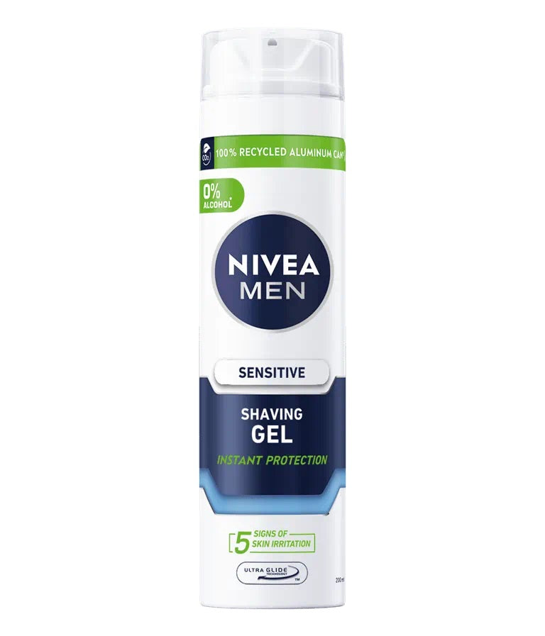 NIVEA Sensitive Shaving Gel Instant Protection - 200ml | نيفيا جل حلاقة للرجال - 200 مل