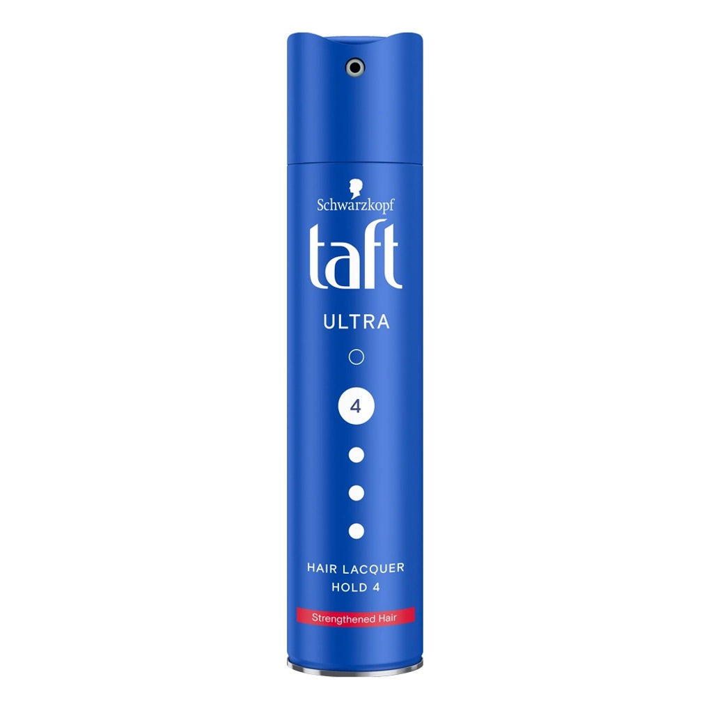 Schwarzkopf Taft Ultra Hair Lacquer Hold 4 Strengthened Hair - 250ml | شوارزكوف جل تصفيف الشعر - 250 مل