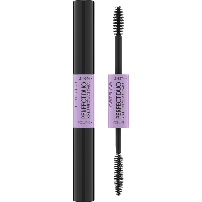 Catrice Perfect Duo Xxl Effect Mascara Black - 8ml | كاتريس بتأثيرين - تطويل و تكثيف باللون الأسود - 8 مل