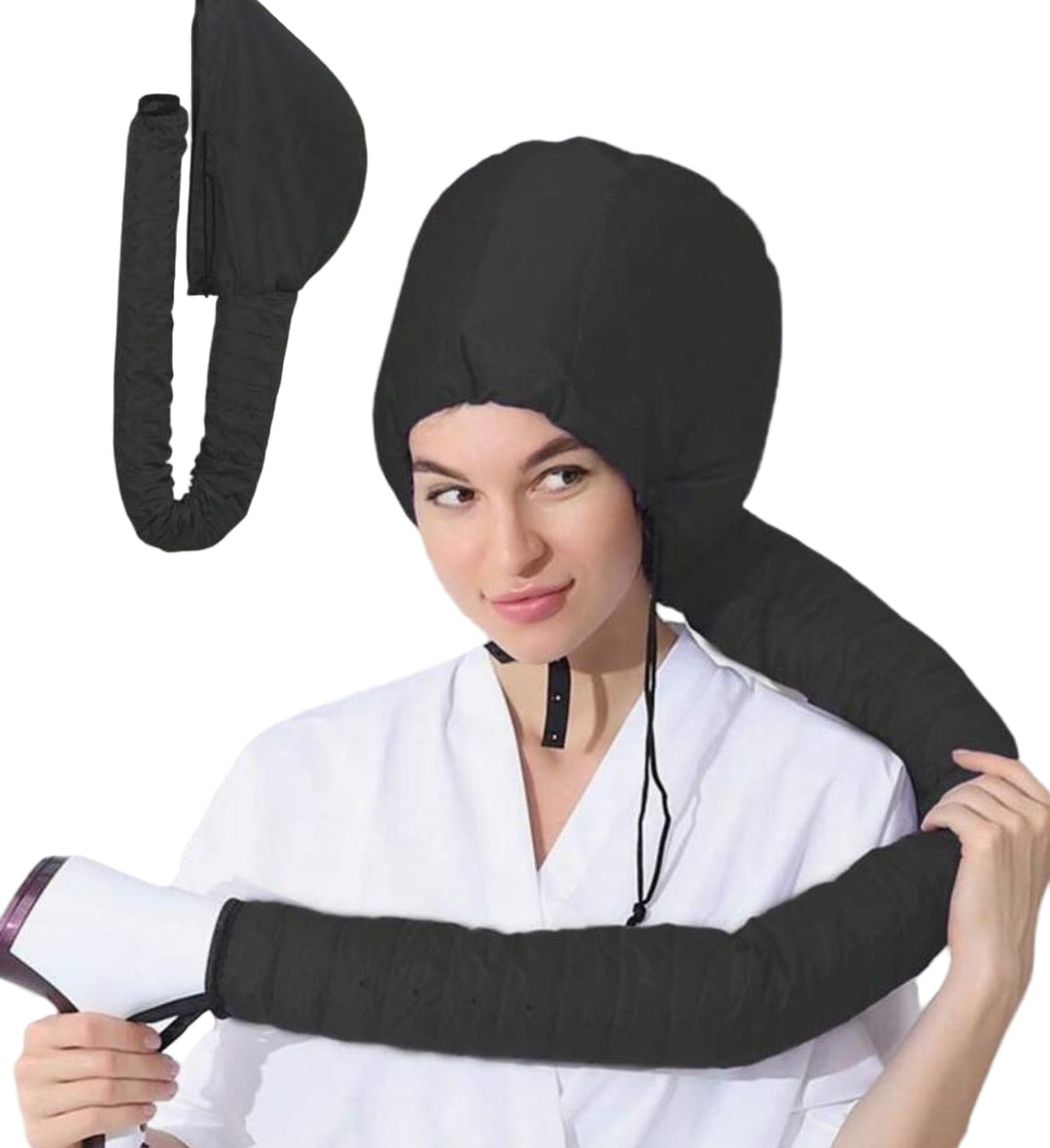 Black Hair Drying Towel Cap | قبعة تجفيف الشعر باللون الأسود