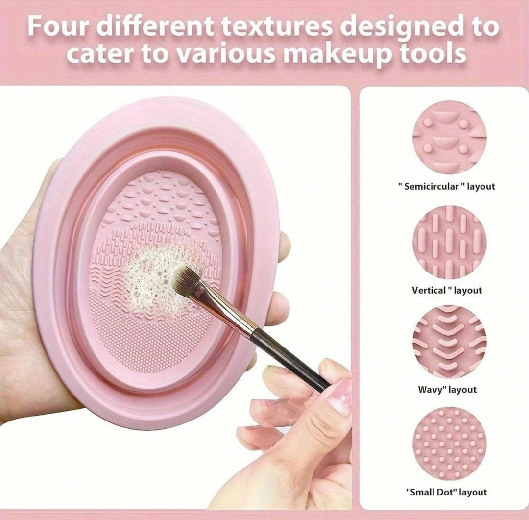 Makeup Cleaning Bowl Pink | وعاء تنظيف أدوات المكياج