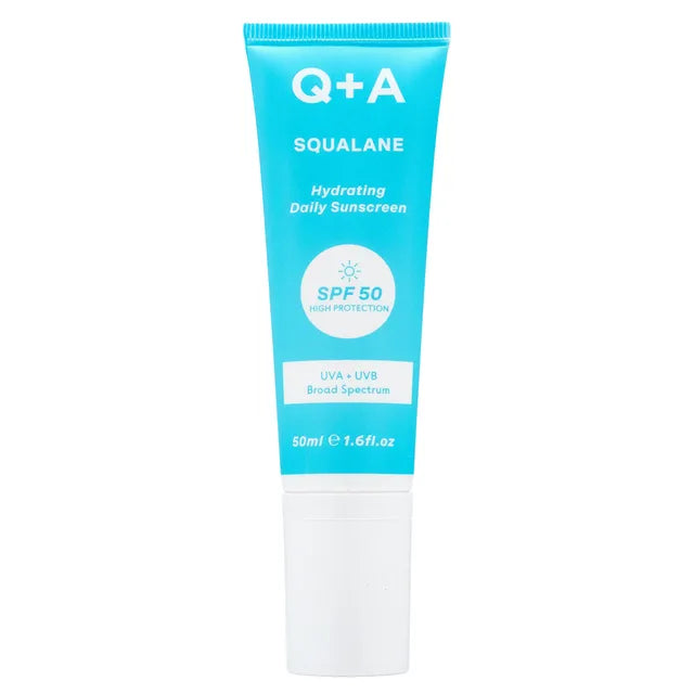 Q+A Squalane Hydrating Daily Sunscreen SPF50 - 50ml | كيو بلس ايه كريم واقي شمسي مرطب spf50 - 50 مل