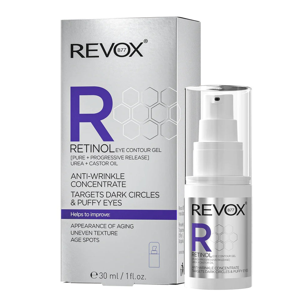 REVOX Retinol Anti-Wrinkle Concentrate Eye Gel - 30ml | ريفوكس جل حول العين بالريتينول - 30 مل