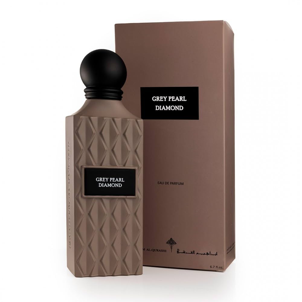 Ibrahim Al Qurashi Grey Pearl Diamond EDP for Men - 150ml | عطر ابراهيم القرشي جري بيرل دايموند للرجال 150 مل
