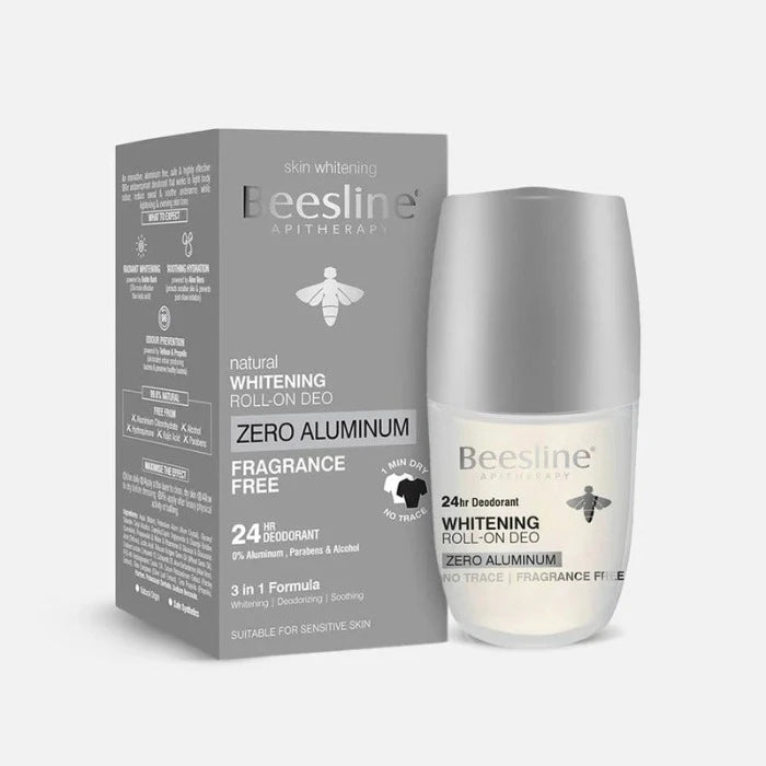 Beesline Fragrance Free No Trace Roll-On - 70ml | بيزلين رول اون مزيل تعرق خالي من العطور و الأثر - 70 مل