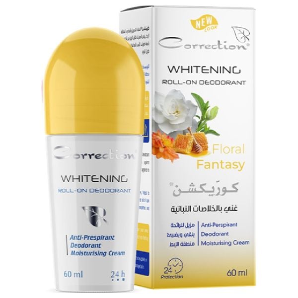 Correction Whitening Roll -On Deodorant Floral Fantasy - 60 ml | كوريكشن مزيل تعرق رول فلورال فانتاسي - 60 مل