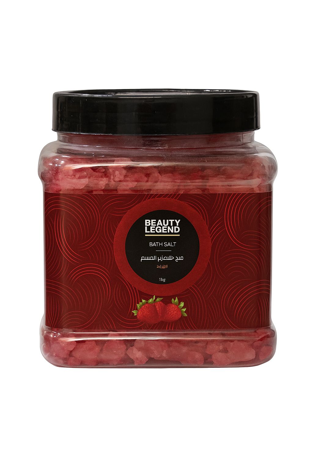 Top Beauty Legend Bath Salt Strawberry - 1 kg | اسطورة الجمال ملح الاستحمام بالفراولة - 1 كغ