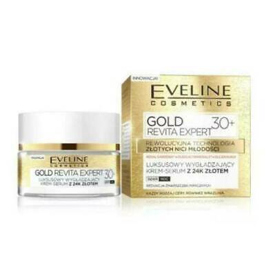 Eveline Gold Revita Expert 30+ Krem-serum - 50ml | ايفيلين كريم الذهب للتجاعيد - 50 مل