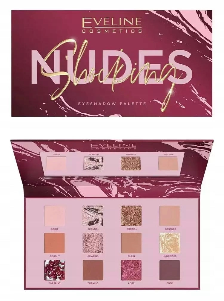 EVELINE Nudes Shocking Paleta - 9.6g | ايفلين باليت اي شادو - 9.6 غرام