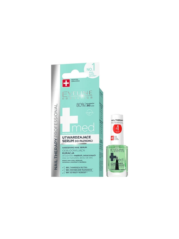 EVELINE Nail Therapy Professional Med+ Curing Nail Serum - 12ml | ايفلين مقوي أظافر - 12 مل