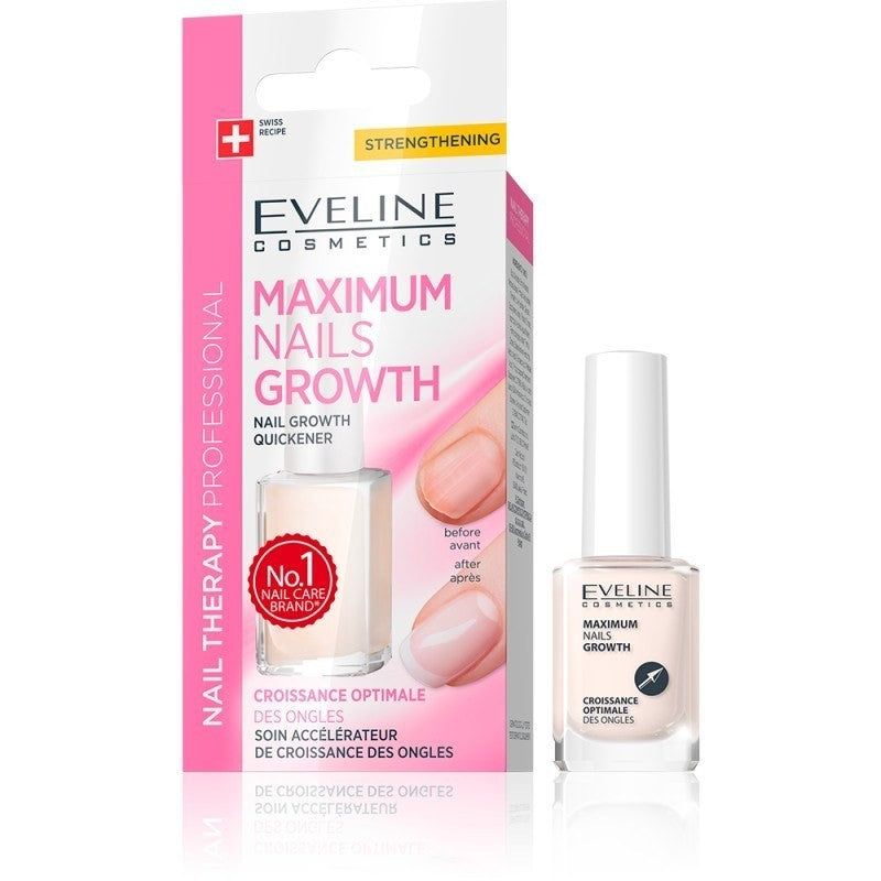 EVELINE NAIL THERAPY PROFESSIONAL MAXIMUM NAILS GROWTH - 12Ml | ايفلين معزز لنمو الأظافر و مقوي - 12 مل