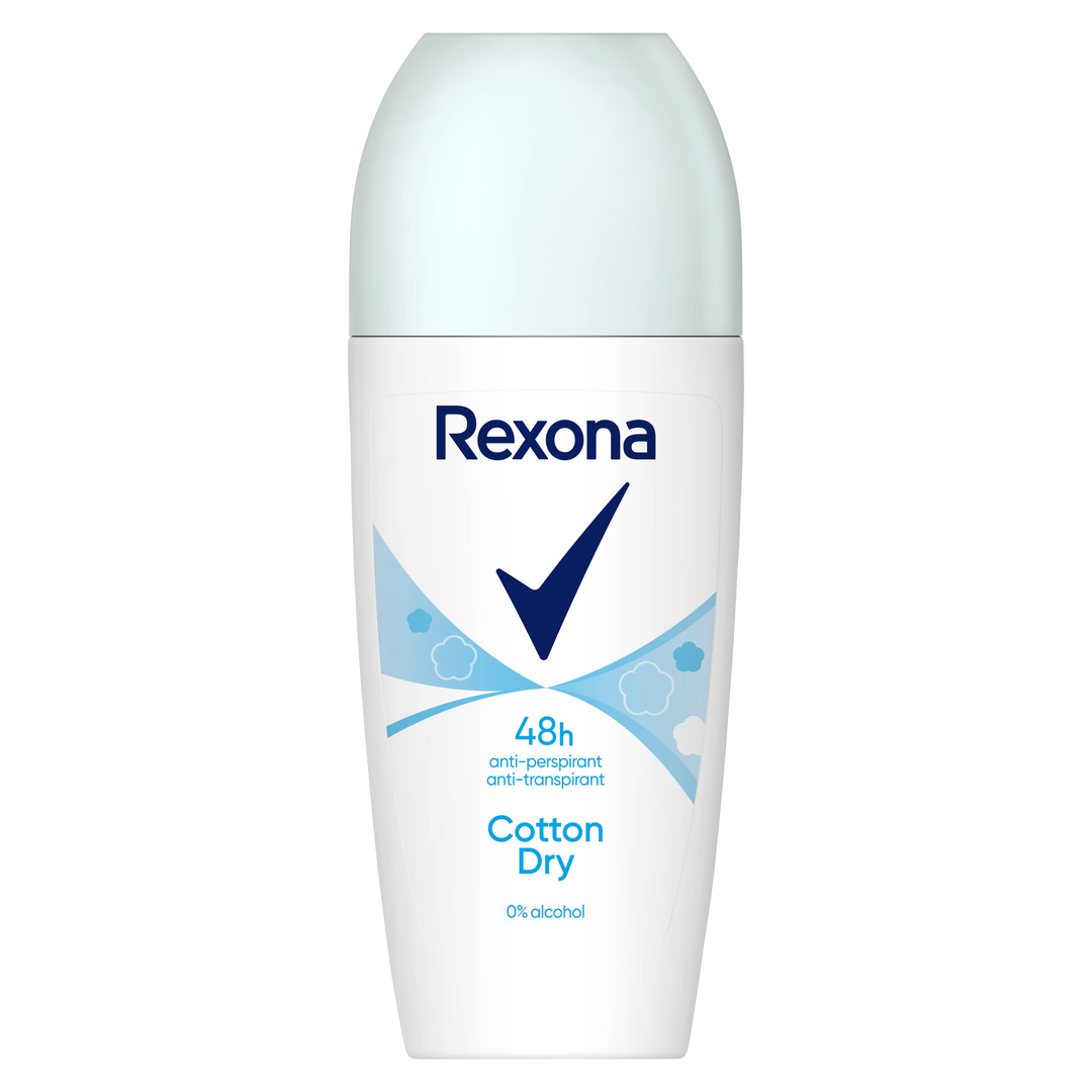 Rexona Cotton Dry Algodon Roll-On - 50ml | ريكسونا مزيل تعرق رول - 50 مل
