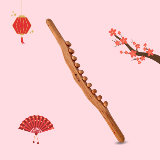 Mura Wooden Knobbed Body Massager | مورا عصا المساج الخشبي