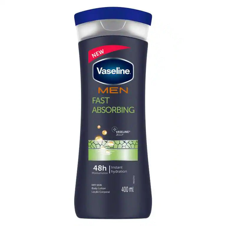 VASELINE Men Fast ABSORBING Body Lotion - 400ml | فازلين لوشن للجسم للرجال - 400 مل