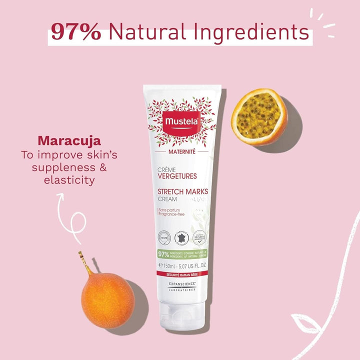 Mustela Stretch Marks Cream - 150ml |  كريم موستيلا لعلاج علامات التمدد – 150 مل