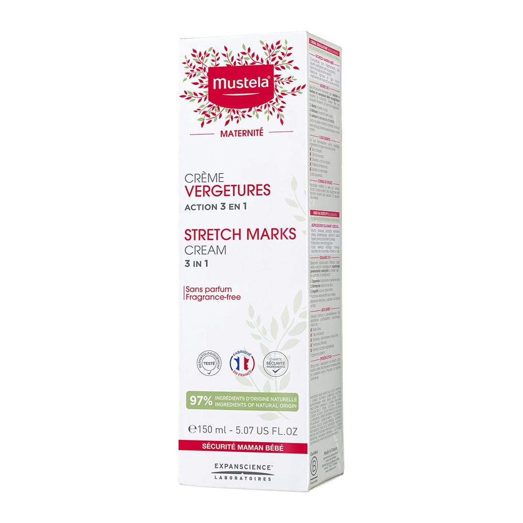 Mustela Stretch Marks Cream - 150ml |  كريم موستيلا لعلاج علامات التمدد – 150 مل