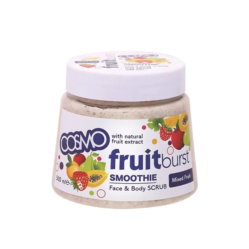 COSMO Fruitburst Smoothing Face & Body Scrub - 500ml | كوزمو مقشر للوجه و الجسم - 500 مل