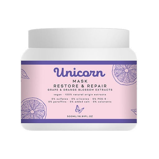 Unicorn By Turquaz Restore & Repair Hair Mask - 500ml | توركواز قناع الاصلاح و ترميم الشعر - 500 مل