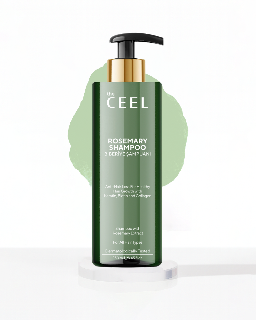 the CEEL Rosemary Shampoo For All Hair Types - 250ml | ذا سيل شامبو اكليل الجبل لكل انواع الشعر - 250 مل
